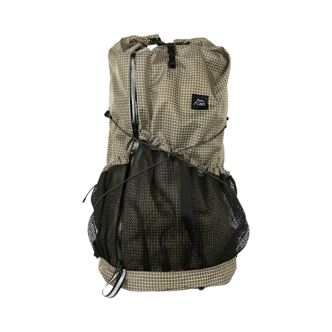 케일 마리 롤 탑 케일 그리드 카키(Cayl Mari Roll Top Cayl Grid Khaki)