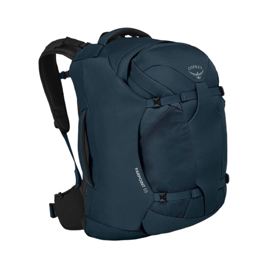 오스프리 페어포인트 55L 뮤티드 스페이스 블루 BD(Osprey Farpoint 55L Muted Space Blue BD)