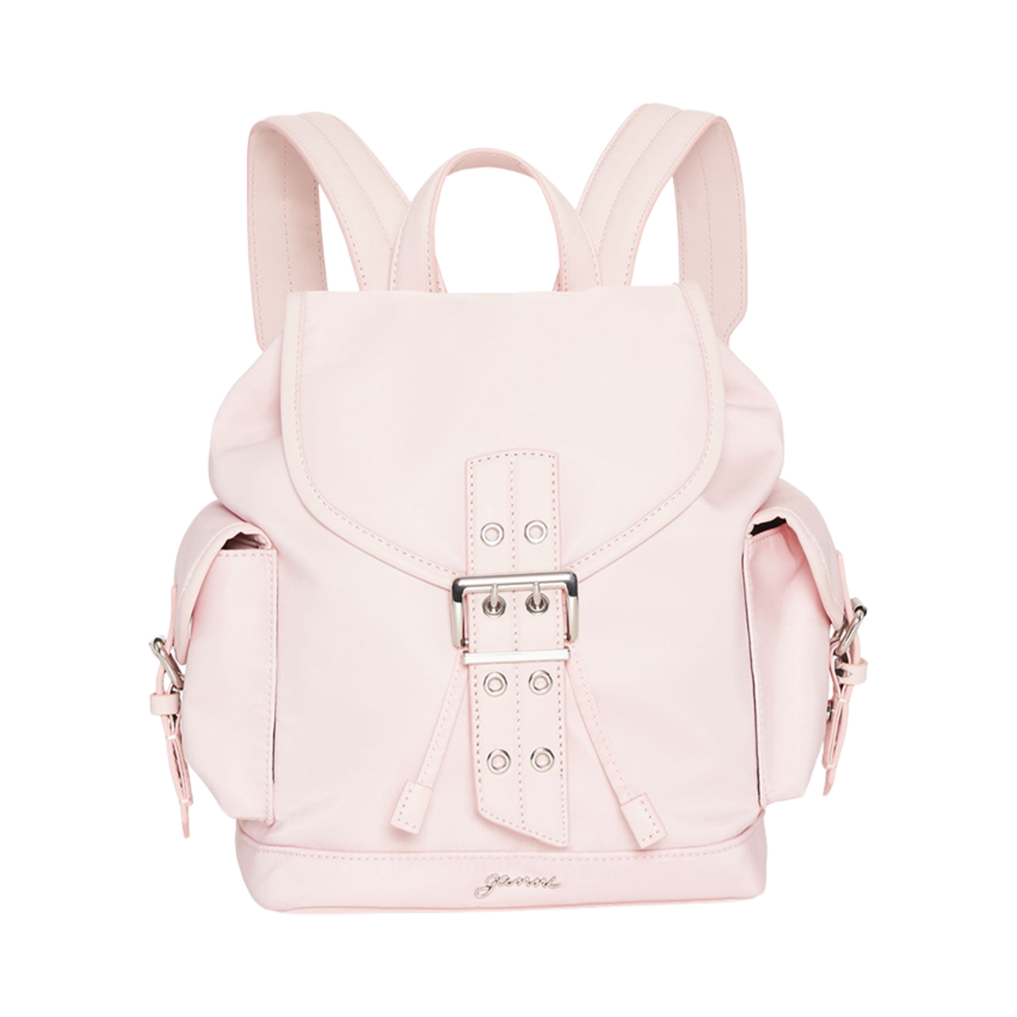 가니 스몰 버키 나일론 백팩 초크 핑크(Ganni Small Bucky Nylon Backpack Chalk Pink)