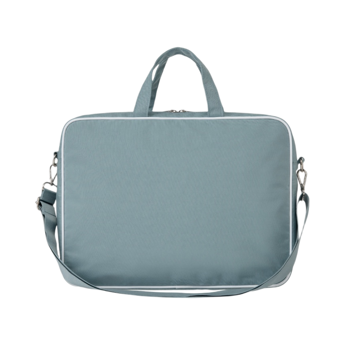 이미스 나일론 집업 포켓 메신저 백 스카이 블루(Emis Nylon Zip Pocket Messenger Bag Sky Blue) - 2