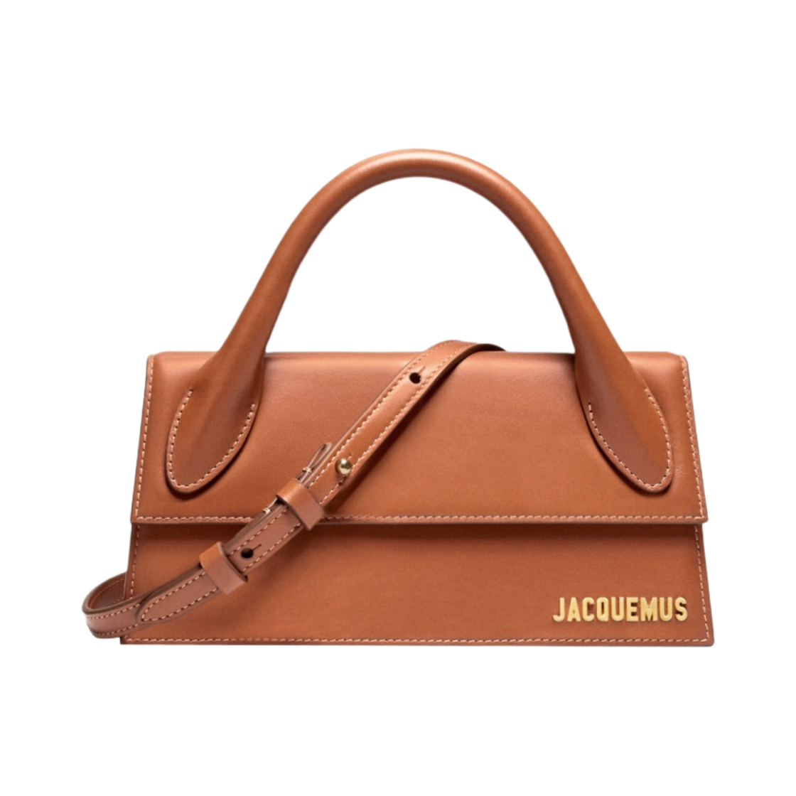 자크뮈스 르 치키토 롱 시그니쳐 핸드백 라이트 브라운(Jacquemus Le Chiquito Long Signature Handbag Light Brown) - 1