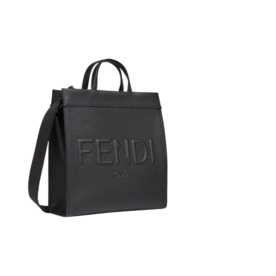 펜디 로마 미디움 고 투 레더 쇼퍼 블랙(Fendi Roma Medium Go To Leather Shopper Black) - 2