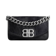 (W) Balenciaga BB Soft Small Flap Bag Black