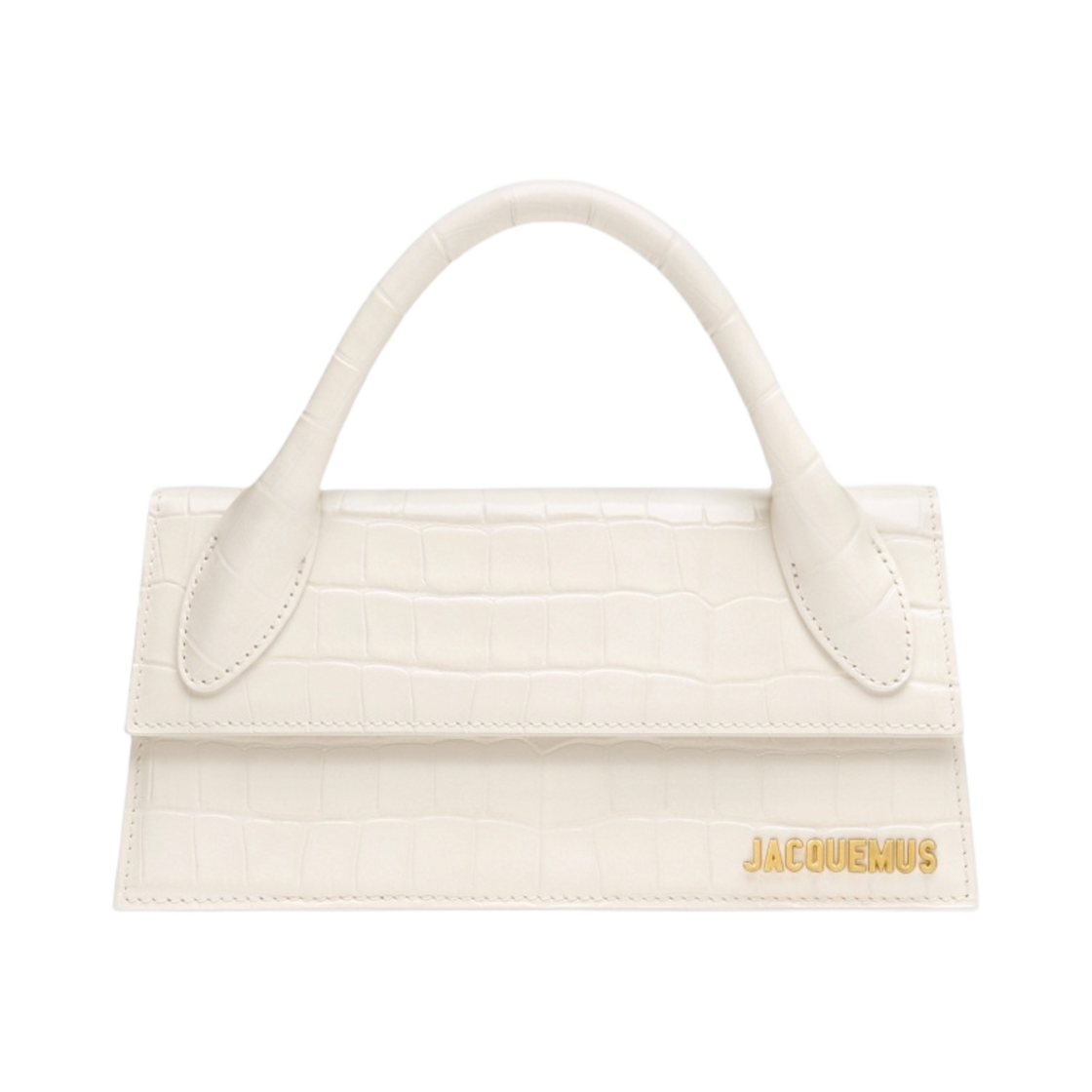 자크뮈스 르 치키토 롱 레더 핸드백 아이보리(Jacquemus Le Chiquito Long Leather Handbag Ivory) - 1