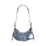 Balenciaga Le Cagole XS Shoulder Bag Denim Blue
