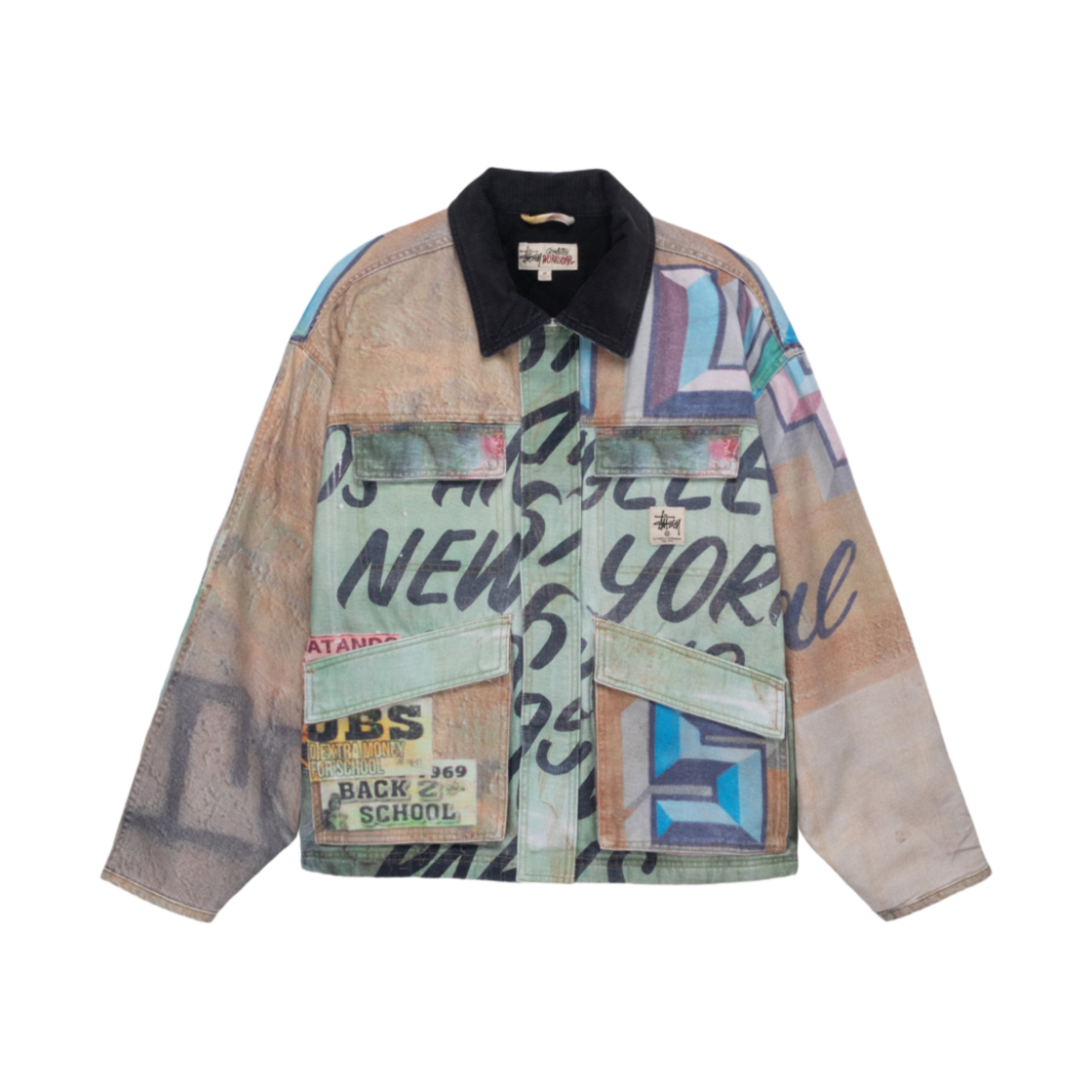 스투시 샵 자켓 알퐁소 캔버스 멀티(Stussy Shop Jacket Alfonso Canvas Multi)