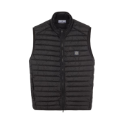 Stone Island G0224 Packable Loom Woven Chambers R-Nylon Down TC Vest Black - 23SS