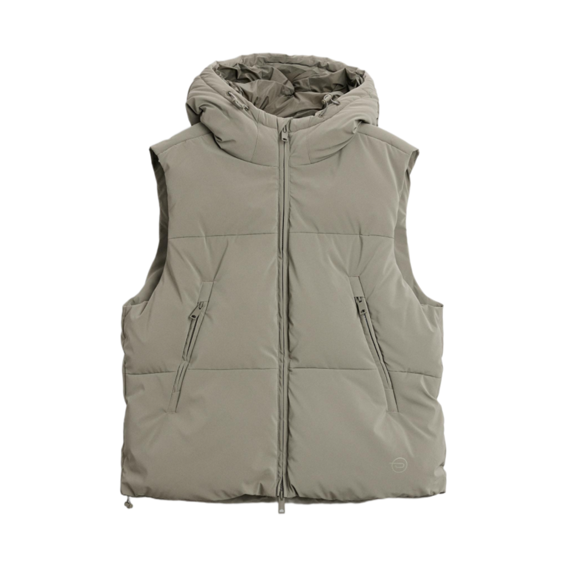 3411/404/500 Zara Rubberised Padded Gilet with Hood Green