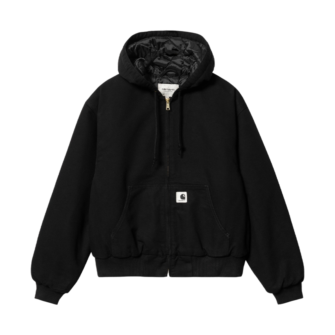 (W) 칼하트 WIP 블랙 OG 액티브 자켓 블랙 - 윈터((W) Carhartt WIP Black OG Active Jacket Black - Winter)