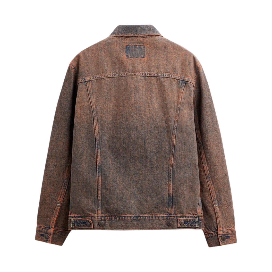 자라 오버다이드 데님 자켓 번트 오렌지(Zara Overdyed Denim Jacket Burnt Orange) - 2