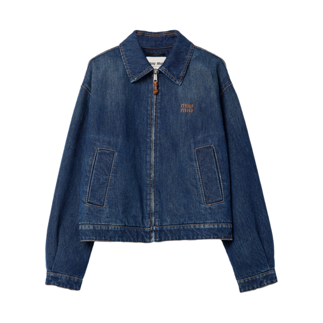 (W) 미우 미우 데님 트러커 자켓 블루
