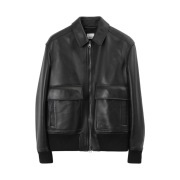 Burberry Leather Jacket Black