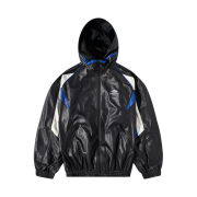 Balenciaga 3B Sports Icon Leather Jacket Black