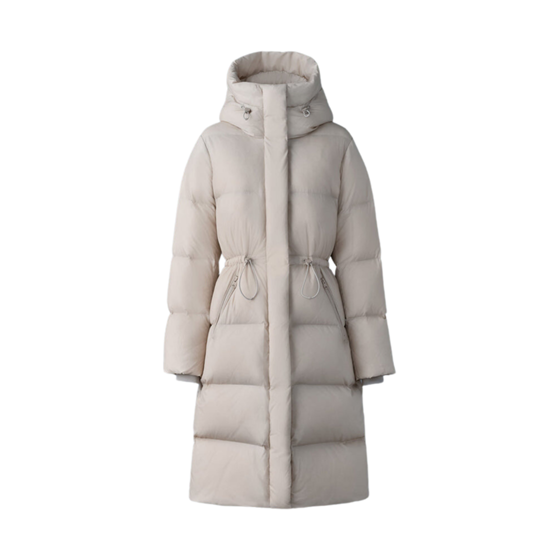 (W) 맥카지 이샤니-SW 소프트워시 롱 다운 후드 코트 트렌치((W) Mackage Ishani-SW Softwash Long Down Coat with Hood Trench)