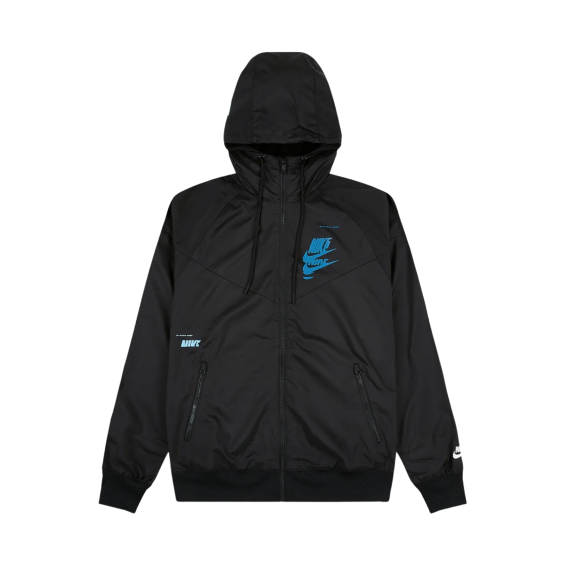 나이키 NSW 에센셜+ 우븐 윈드러너 자켓 블랙 - 아시아(Nike NSW Sport Essentials+ Woven Windrunner Jacket Black - Asia)