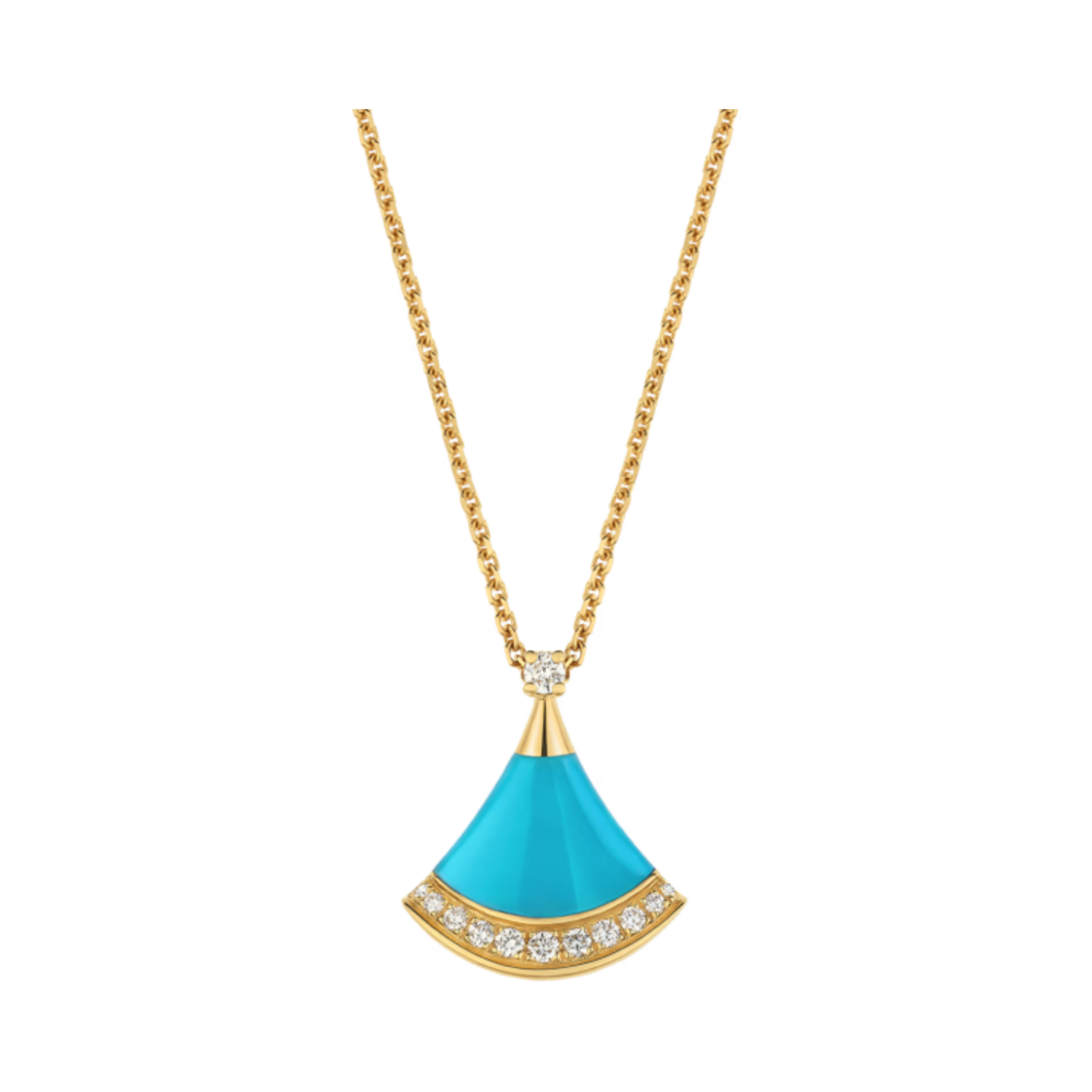 불가리 디바스 드림 네클리스 옐로우 골드 라이트 블루 다이아몬드(Bulgari Divas Dream Necklace Yellow Gold Light Blue Diamond)