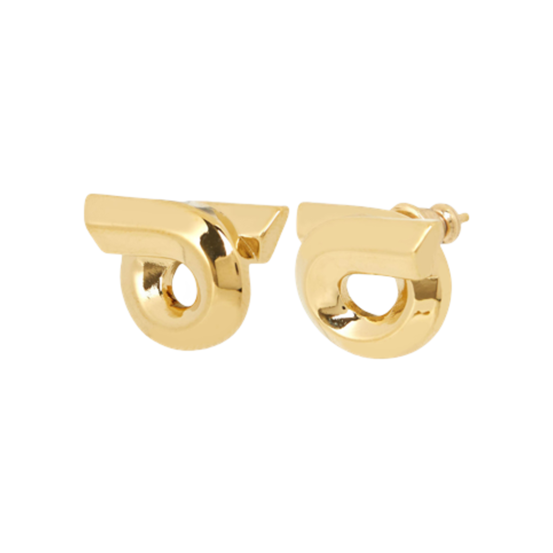 (W) 페라가모 간치니 이어링 골드((W) Ferragamo Gancini Earring Gold) - 1