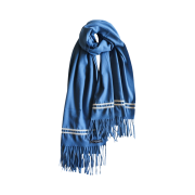 Saenginstudios Angora Line Knit Muffler Blue