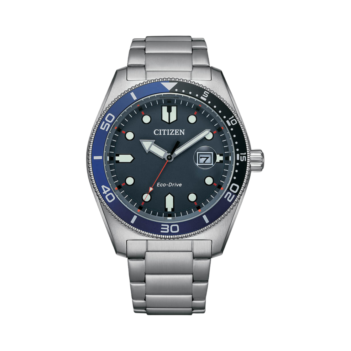 시티즌 드레스 에코드라이브 43mm 스테인리스 스틸 블루 실버(Citizen Dress Eco-Drive 43mm Stainless Steel Blue Silver) - 1