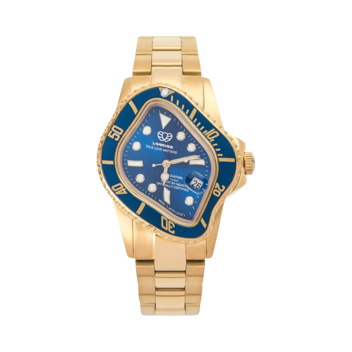 라르비 PEA001 골든 프리시전 스틸 블루 베젤 블루 다이얼 리미티드 에디션(Laarvee PEA001 Golden Precision Steel Blue Bezel Blue Dial Limited Edition)