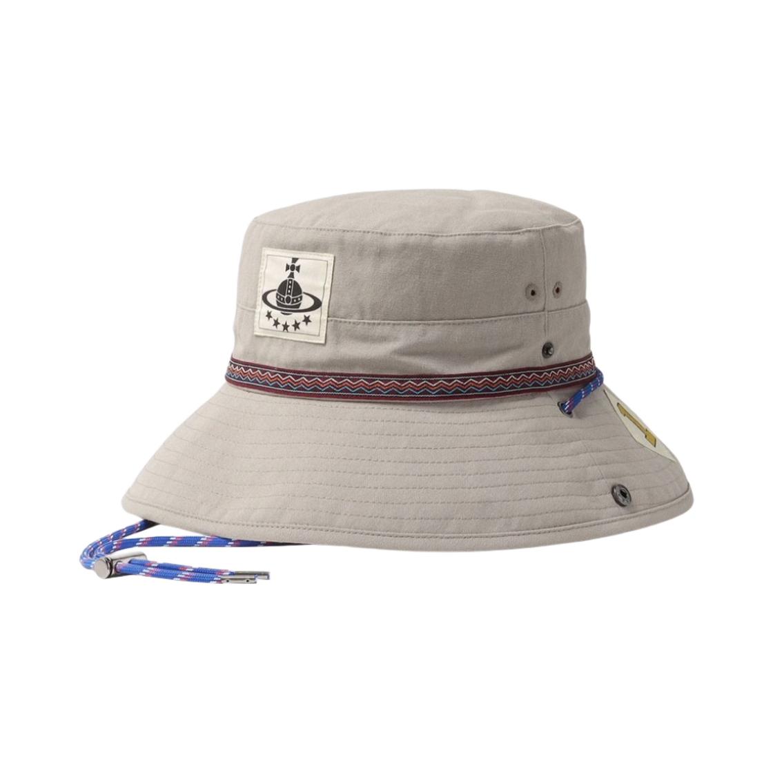 (W) 비비안 웨스트우드 패치스 어드벤쳐 햇 베이지((W) Vivienne Westwood Patches Adventure Hat Beige) - 1