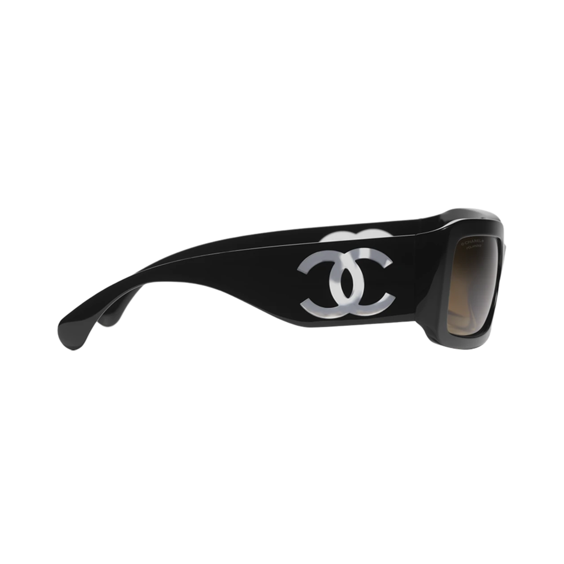 샤넬 렉탱글 선글라스 아세테이트 나일론 & 블랙 인터내셔널 핏(Chanel Rectangle Sunglasses Acetate Nylon & Black International Fit) - 3