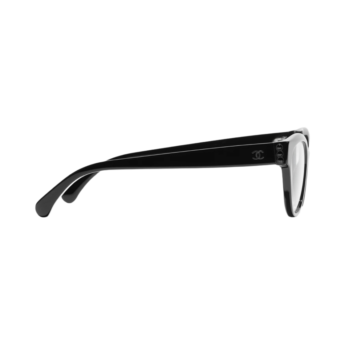 샤넬 버터플라이 프레임 아세테이트 글래스 펄 & 블랙(Chanel Butterfly Eyeglasses Acetate Glass Pearls & Black) - 3
