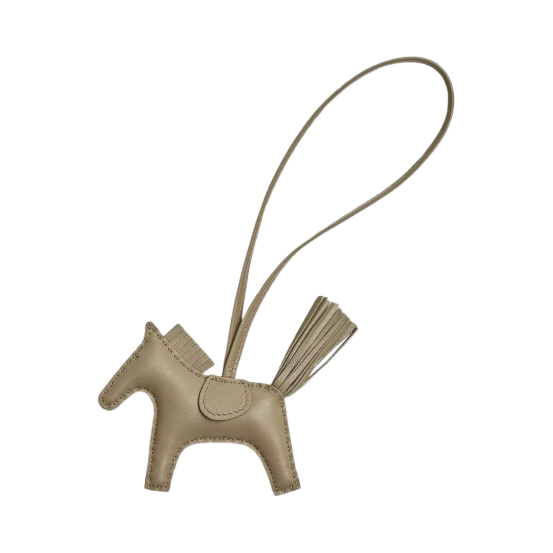 H064929CAEJ Hermes Rodeo PM Charm Milo & Beige Marfa