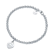 Tiffany & Co. Return to Tiffany Heart Tag Bead Bracelet Silver