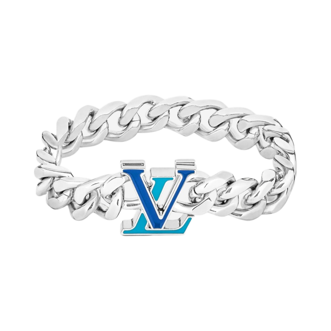 루이비통 LV 체인 브레이슬릿 실버