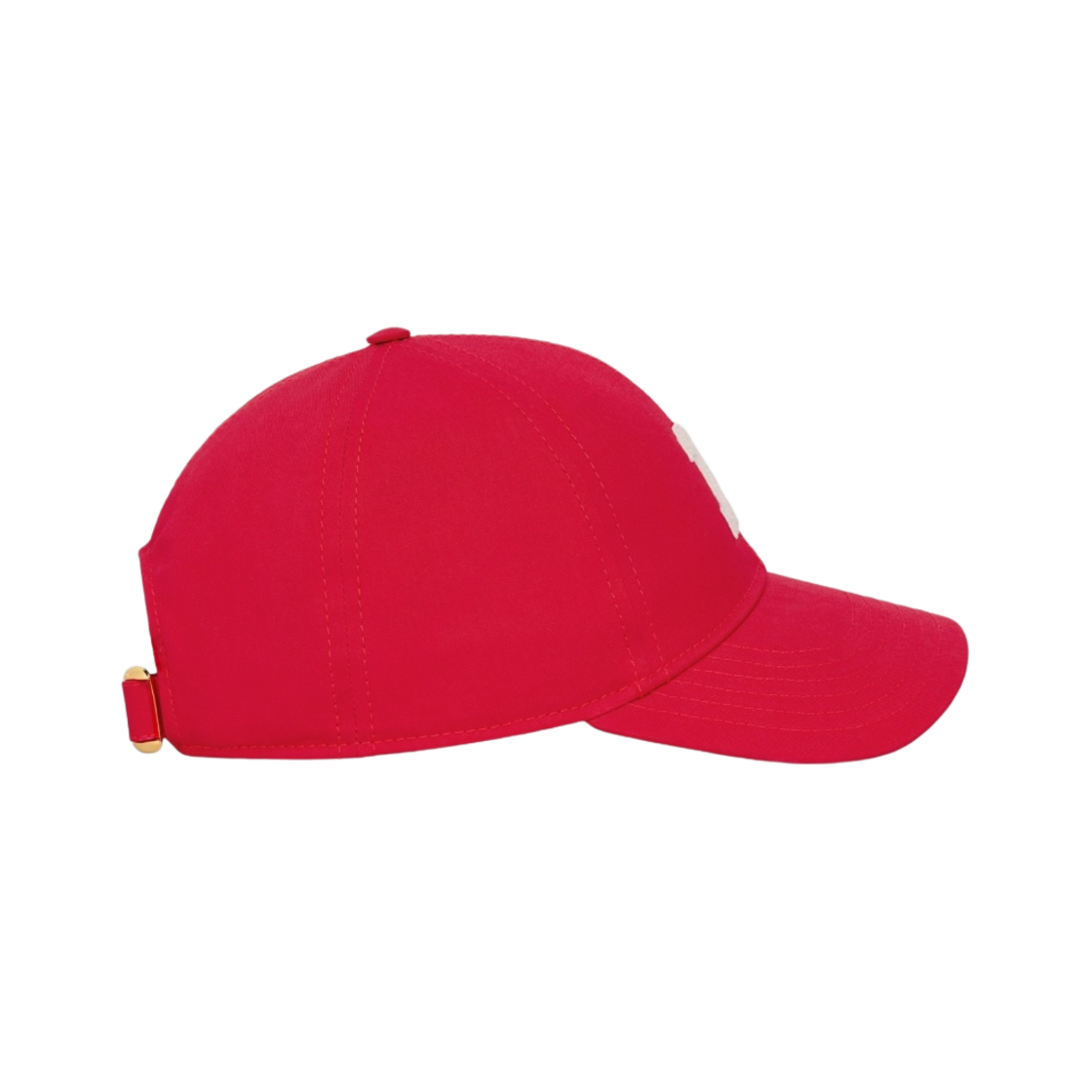 (W) 셀린느 No.16 코튼 베이스볼 캡 레드((W) Celine No.16 Cotton Baseball Cap Red) - 3