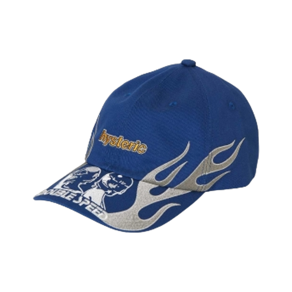 02251QH02 Hysteric Glamour Double Speed Embroidered Cap Navy