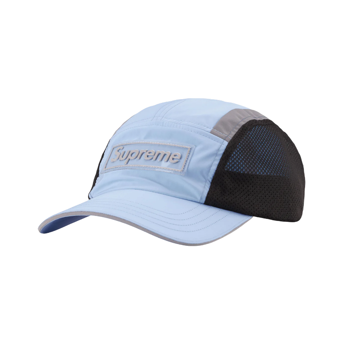 슈프림 사이드 메쉬 캠프캡 라이트 블루 - 25SS(Supreme Side Mesh Camp Cap Light Blue - 25SS)