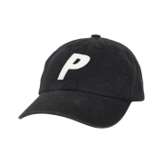 Palace Washed Twill P 6-Panel Black - 22SS