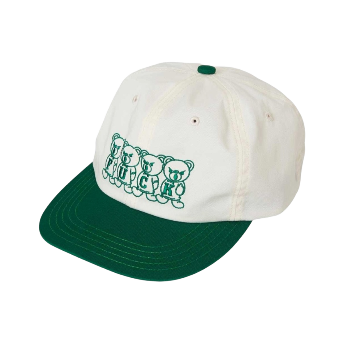 (W) 히스테릭 글래머 Fxxk 베어 자수 캡 그린((W) Hysteric Glamour Fxxk Bears Embroidery Cap Green) - 1