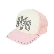 Hysteric Glamour See No Evil Studded Mesh Cap Pink