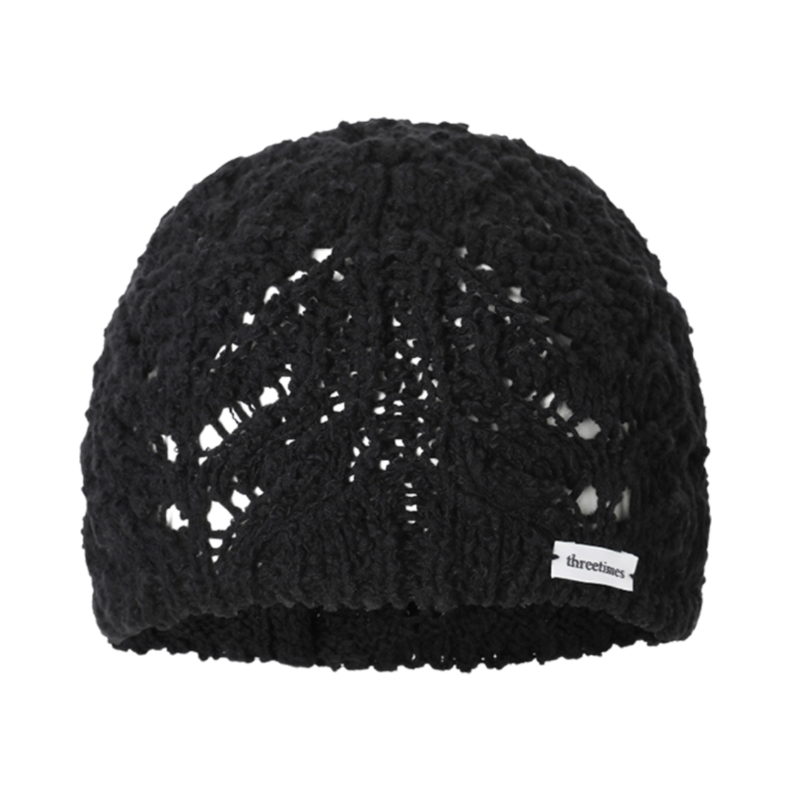 (W) 쓰리타임즈 헤븐 비니 블랙((W) Threetimes Heaven Beanie Black)