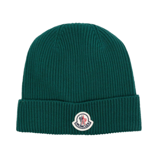 Moncler Wool Beanie Green - 22FW