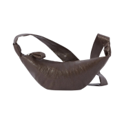Lemaire Small Croissant Bag Coated Linen Canvas Warm Grey