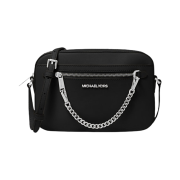 Michael Kors Jet Set Large Saffiano Leather Crossbody Bag Black
