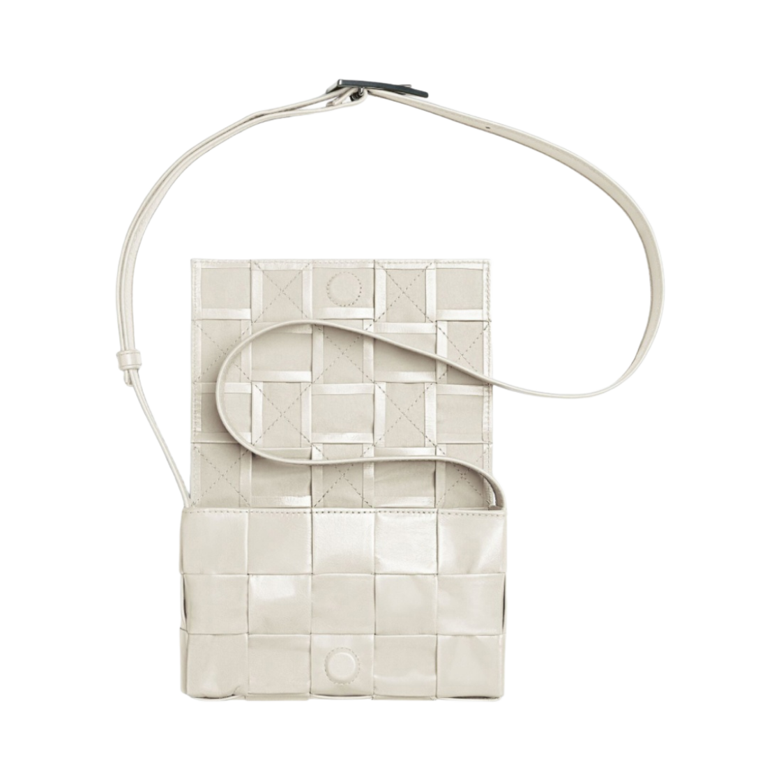 보테가 베네타 스몰 레더 카세트백 화이트(Bottega Veneta Small Leather Cassette White) - 2