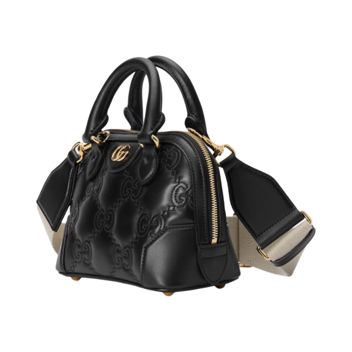 구찌 GG 마틀라세 레더 핸드백 블랙(Gucci GG Matelasse Leather Handbag Black) - 2