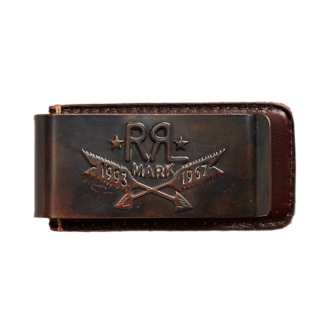 MARRSLG07220001710 Double RL Tool Leather Money Clip Cooper