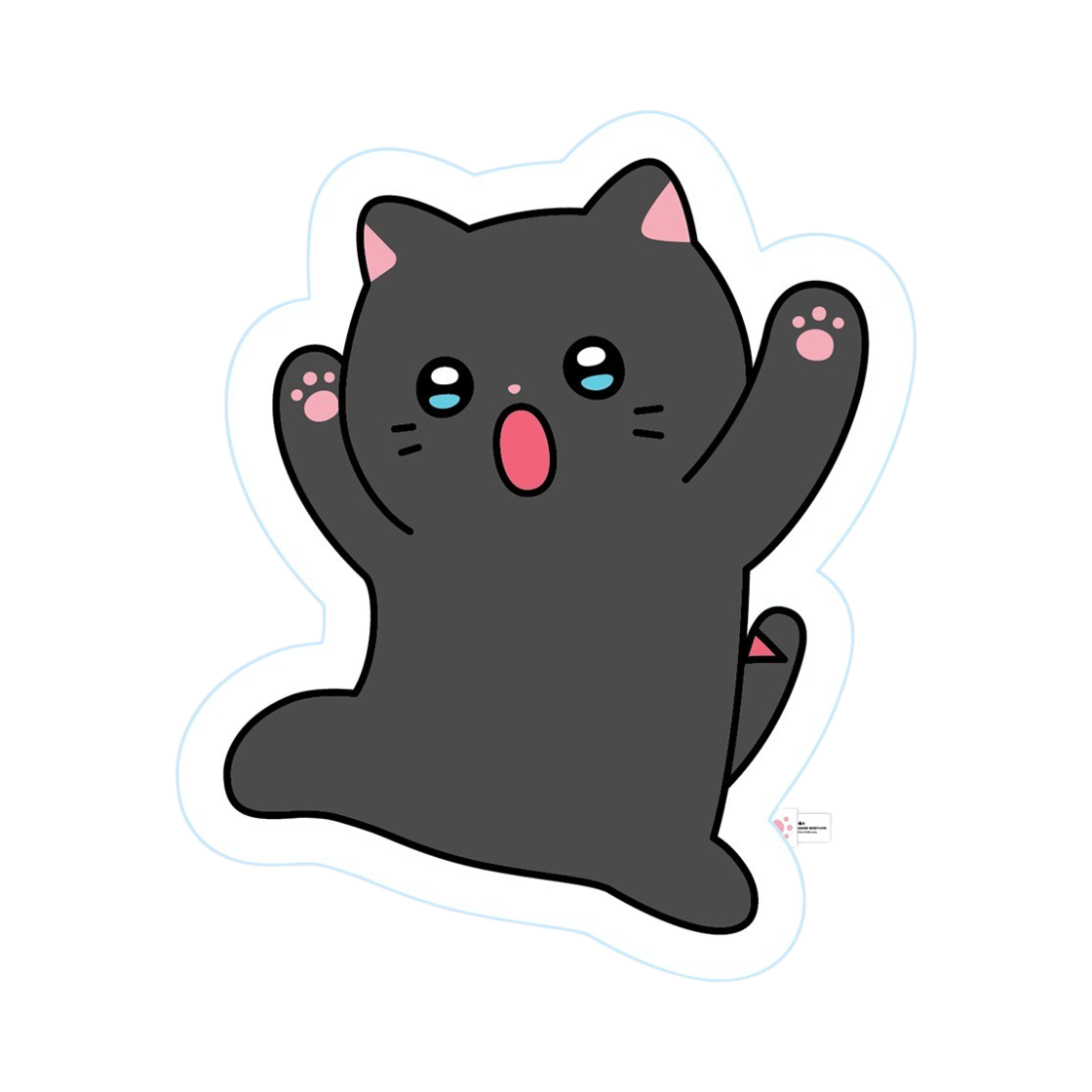 8809810177115 Meow Man Balladang Line Cushion Navi