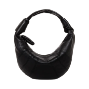 Lemaire Mini Fortune Croissant Bag Soft Nappa Leather Black