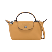 Longchamp Le Pliage Xtra XS Leahter Pouch Honey