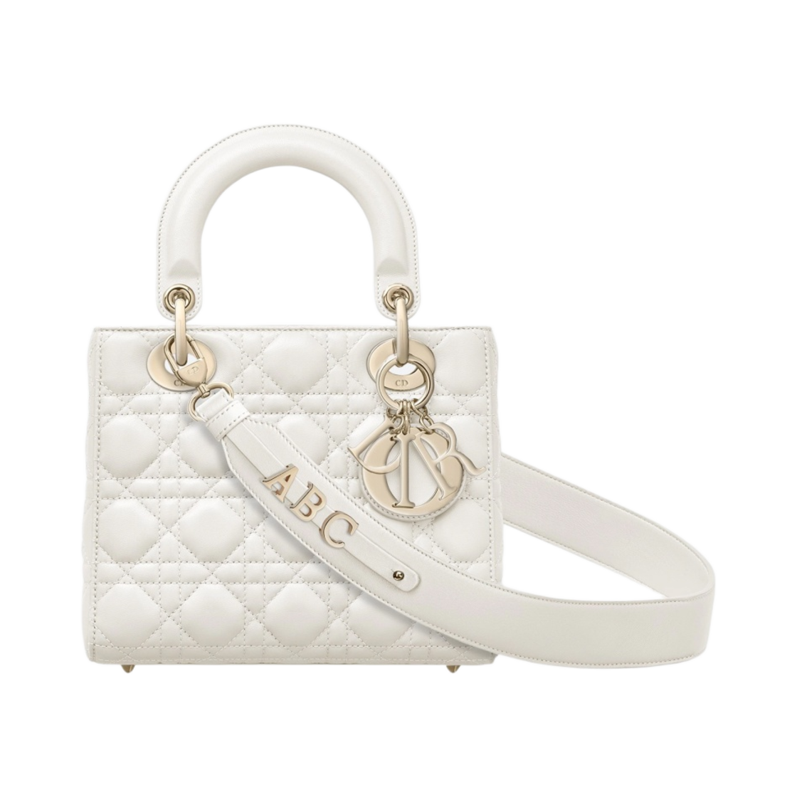 디올 스몰 레이디백 마이 ABC디올 백 까나쥬 램스킨 라떼(Dior Small Lady Bag My ABCDior Cannage Lambskin Latte)
