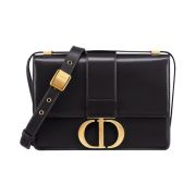 Dior 30 Montaigne Bag Box Calfskin Black Gold