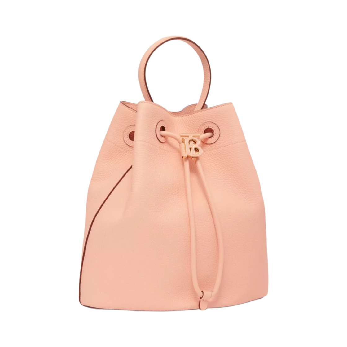 버버리 스몰 그레이니 레더 TB 버킷백 피치 핑크(Burberry Small Grainy Leather TB Bucket Bag Peach Pink) - 1