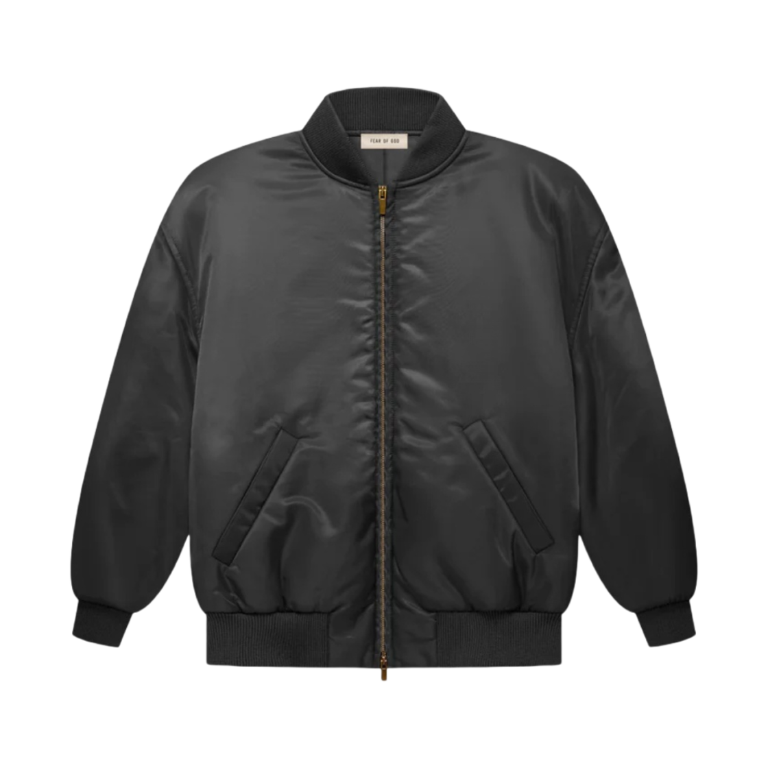 FGE30-205NYL Fear of God Eternal Nylon Twill Bomber Jacket Black